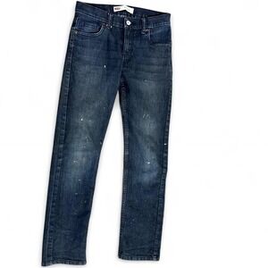Levi's 511 slim jeans with paint splatter details kids‎ size 14 #distresseddenim